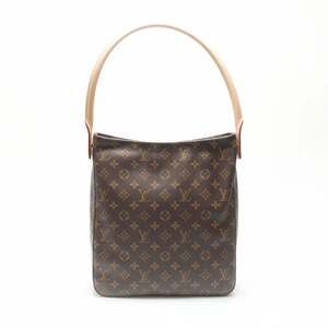 LOUIS VUITTON Brown Monogram Looping GM Shoulder Bag
